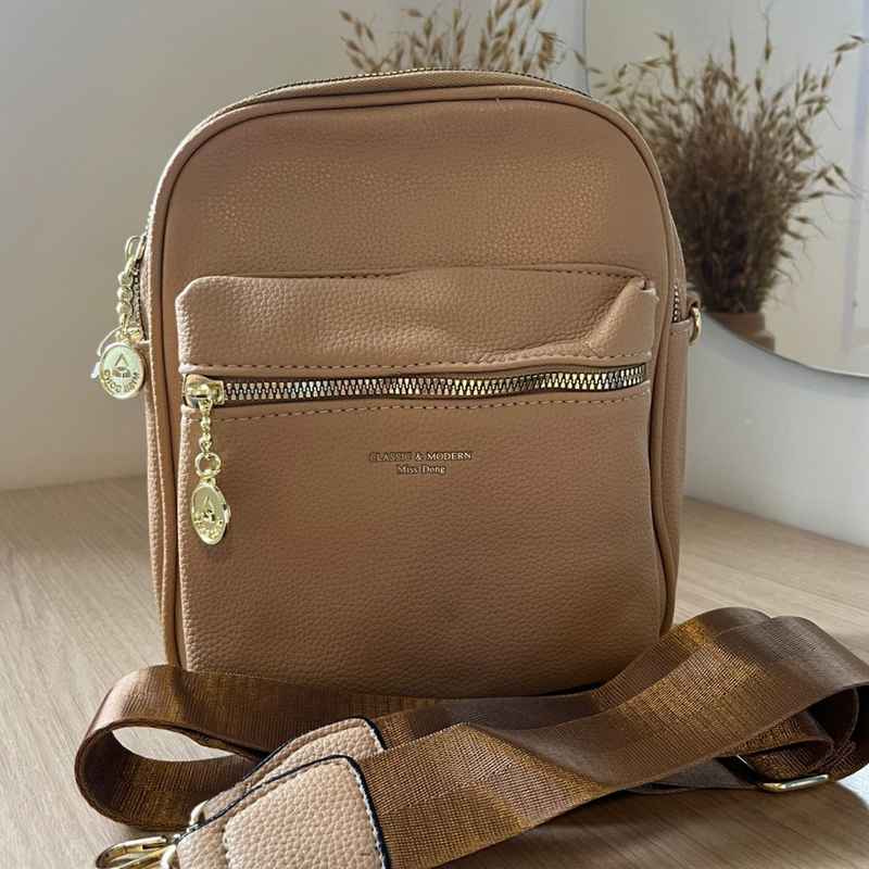 Bolsa de Ombro Crossbody Original: Feita em Couro  - GANHA BRINDE EXCLUSIVO