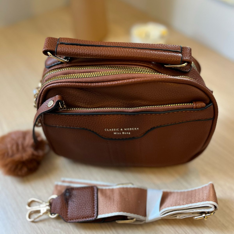 Bolsa Crossbody Classic Couro + GANHA BRINDE EXCLUSIVO!