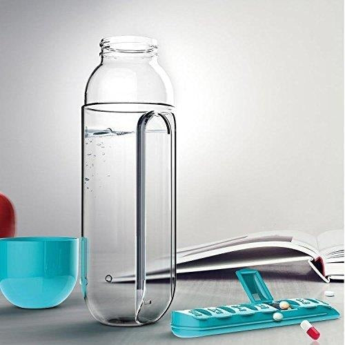 Garrafa de água com porta comprimidos - Pill Bottle 3 EM 1 (EXCLUSIVA!)